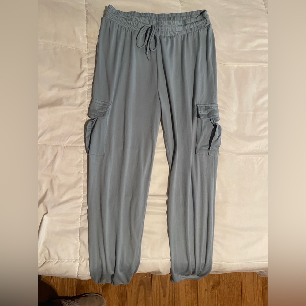 Aerie love streak jogger/sweats, light blue